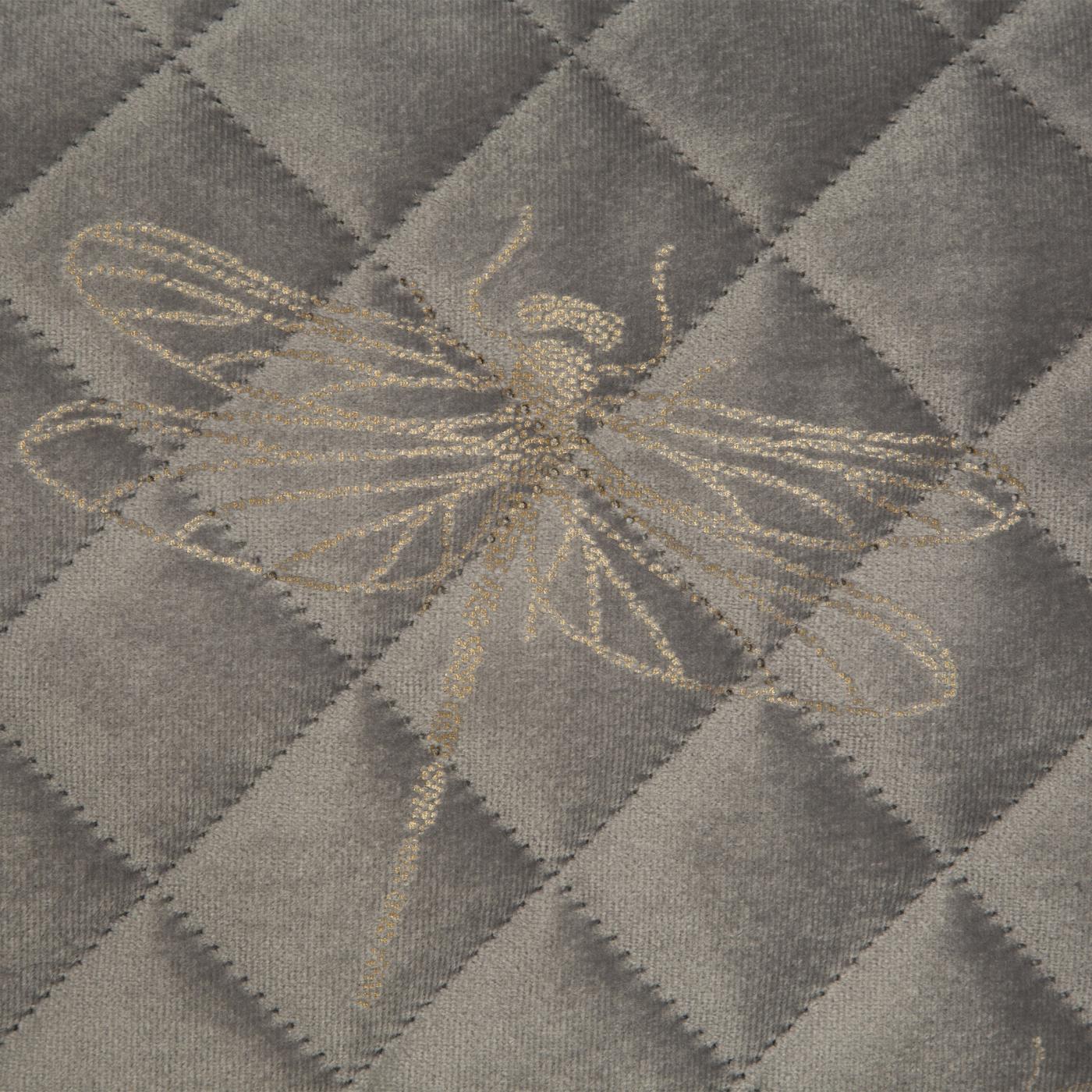 PREMIUM velvet bedspread with dragonfly motif