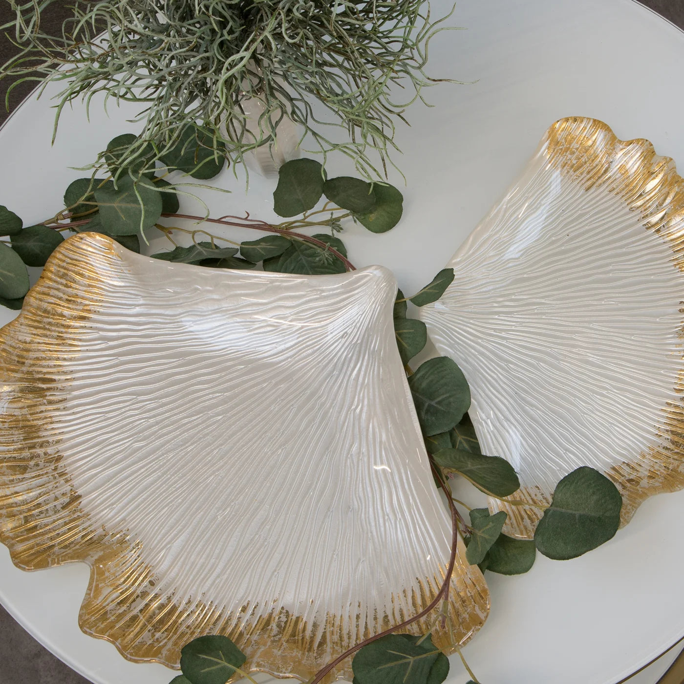 Decorative plate Ginko