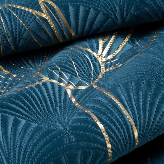 LOTOS bedspread with golden lotus flowers